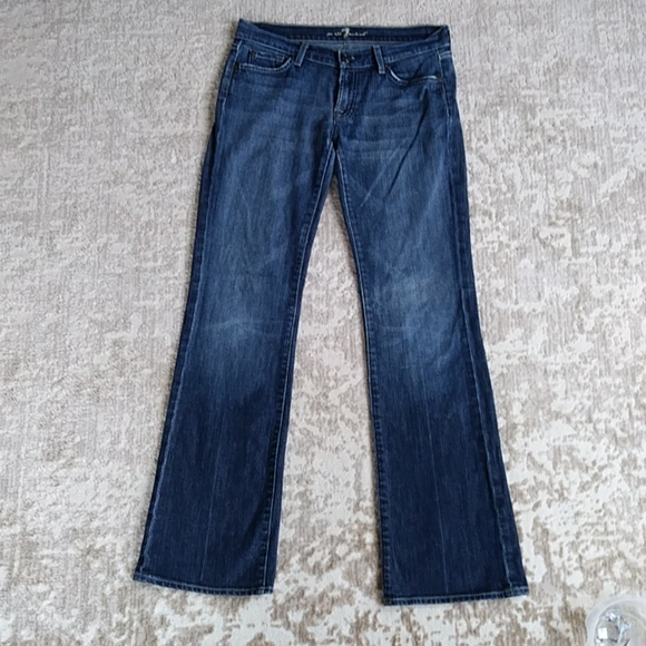 7FAM Bootcut Y2K Jeans 7 For All Mankind Jeans Size 29 Blue - Picture 2 of 16